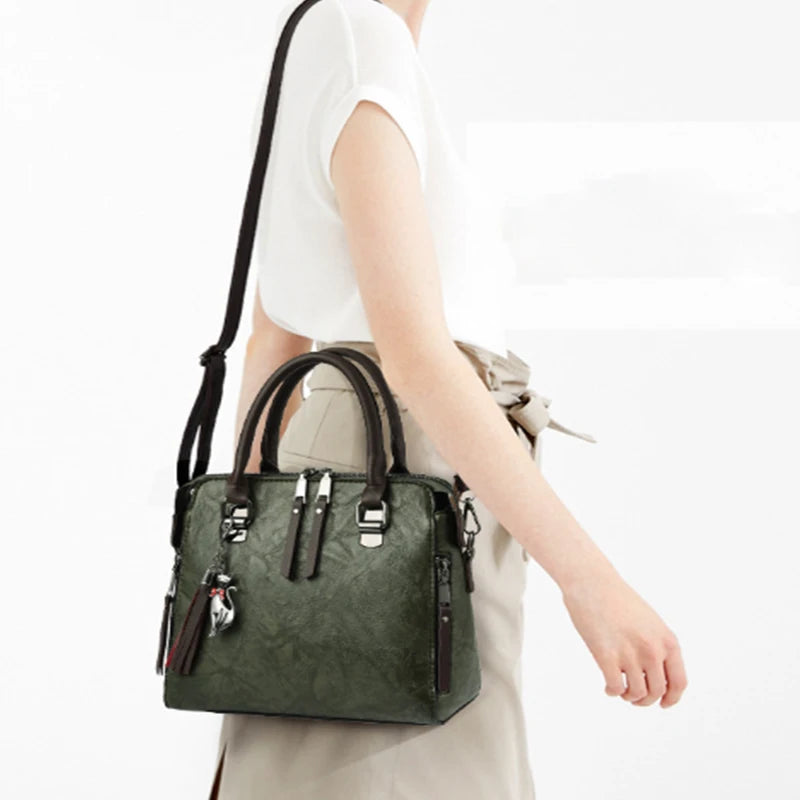 Gusure Embroidered Luxury Tote – Large‑Capacity Shoulder & Crossbody Bag