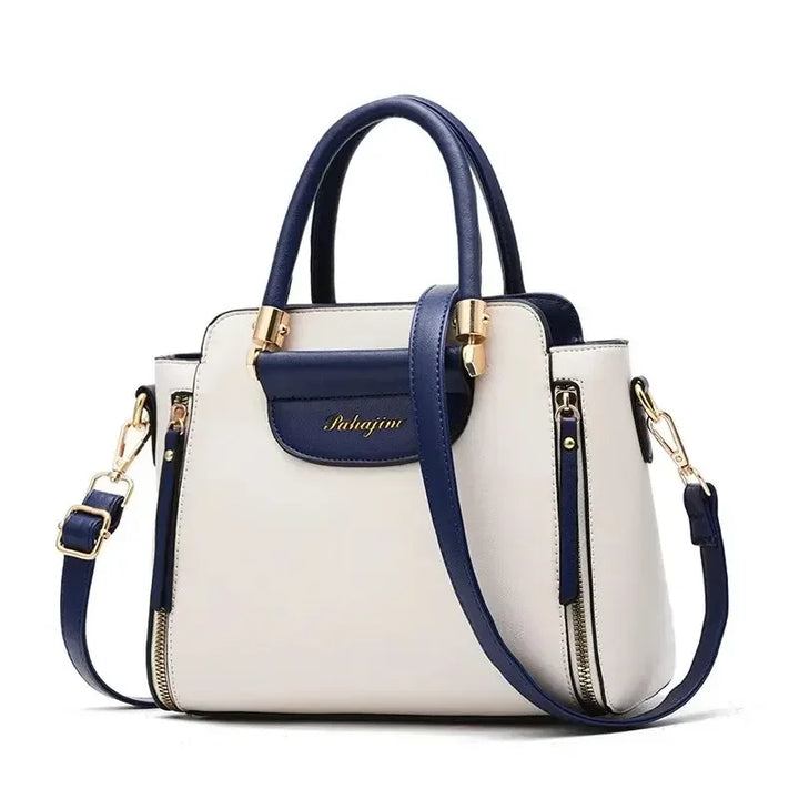 Color-Block Striped Bucket Crossbody & Work Bag