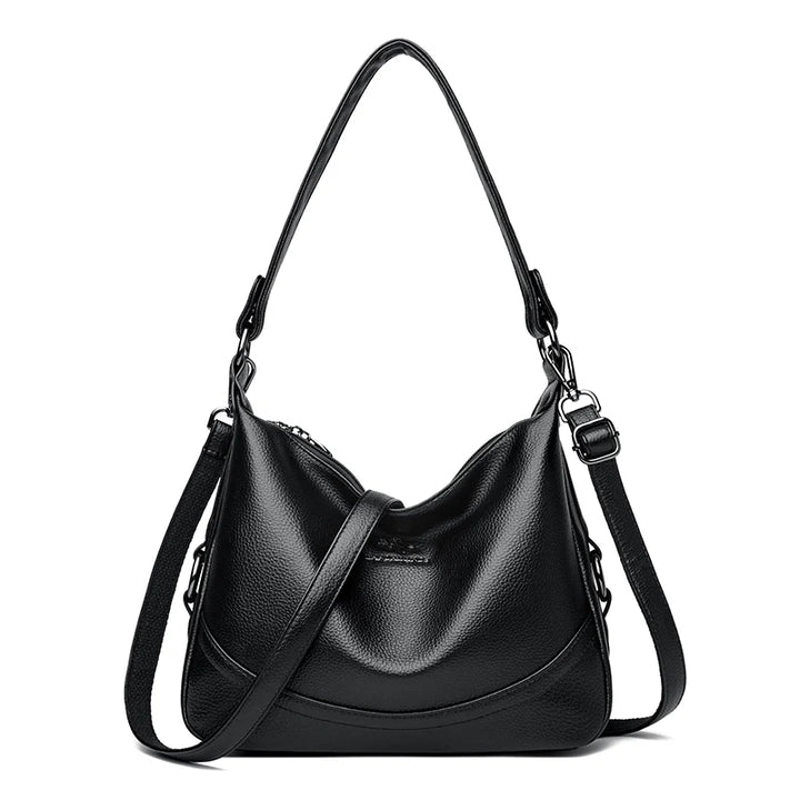 Multi-Layer PU Leather Underarm Crossbody Bag