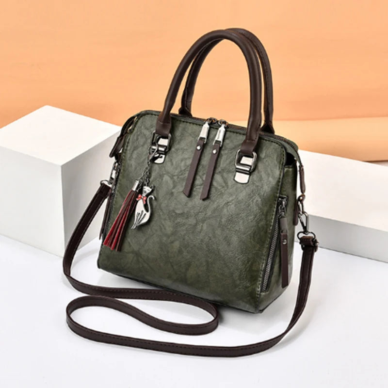 Gusure Embroidered Luxury Tote – Large‑Capacity Shoulder & Crossbody Bag