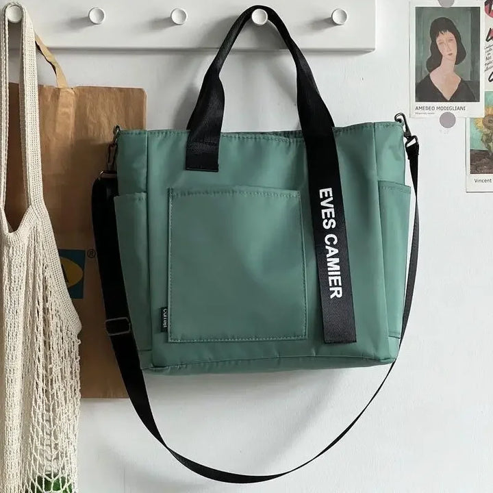 Siena Nylon Tote – Large Capacity Waterproof Shoulder Bag