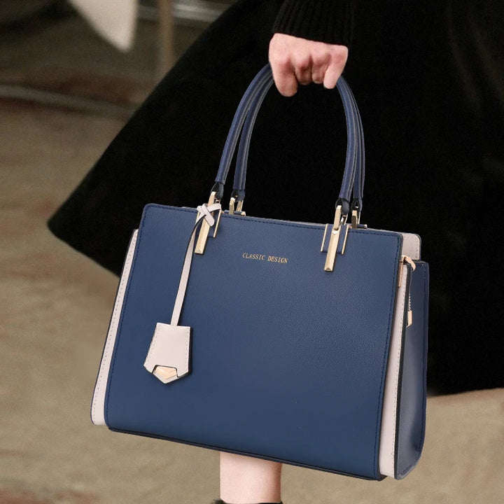 Cowhide Square Commuter Crossbody Bag