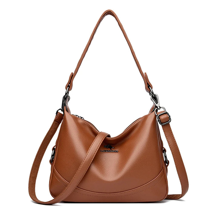 Multi-Layer PU Leather Underarm Crossbody Bag