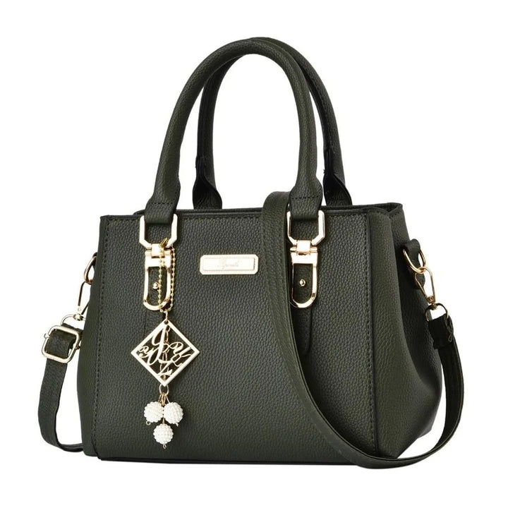 Amara Casual Leather Shoulder Bag – Large‑Capacity Everyday Messenger Handbag