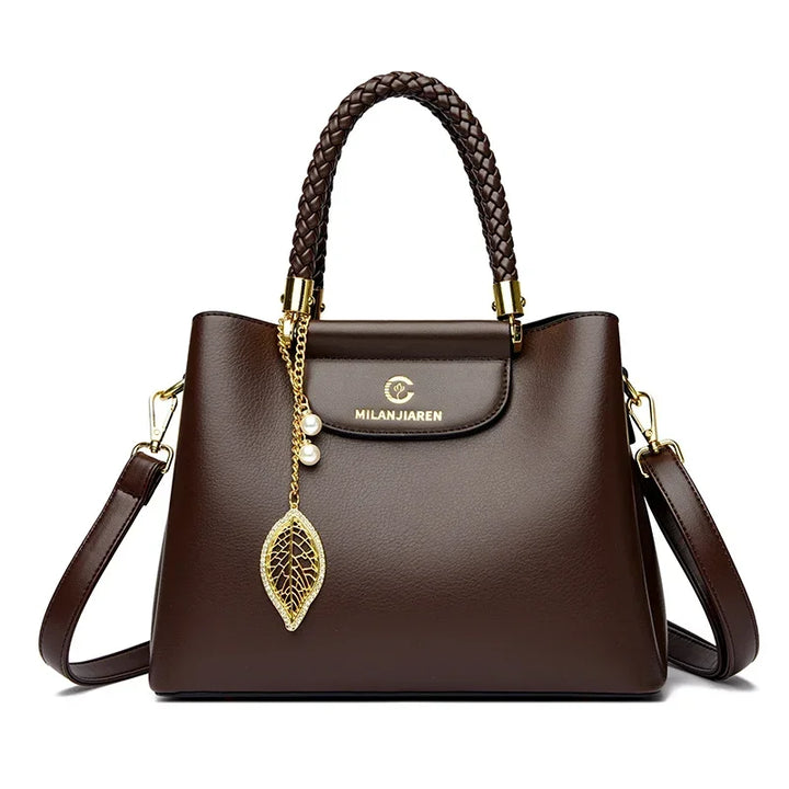Vanderwah Vintage Hasp Bucket Tote & Crossbody Bag