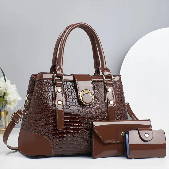 Lei Premium Large Capacity PU Shoulder Bag